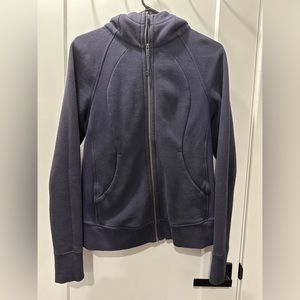 Lululemon Full Length Scuba Sweater in Navy Blue size 8